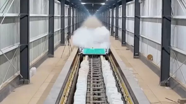 Xitoyning maglev poyezdining prototipi 2 soniyada soatiga 700 km tezlikka chiqdi